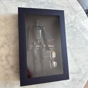 Tesla Diner Exclusive Black Optimus Bot Figure + Tote Bag